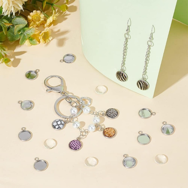 50 sets Pendant Cabochon Jewel - Bezels Set Pendant บทวิจารณ์และราคา