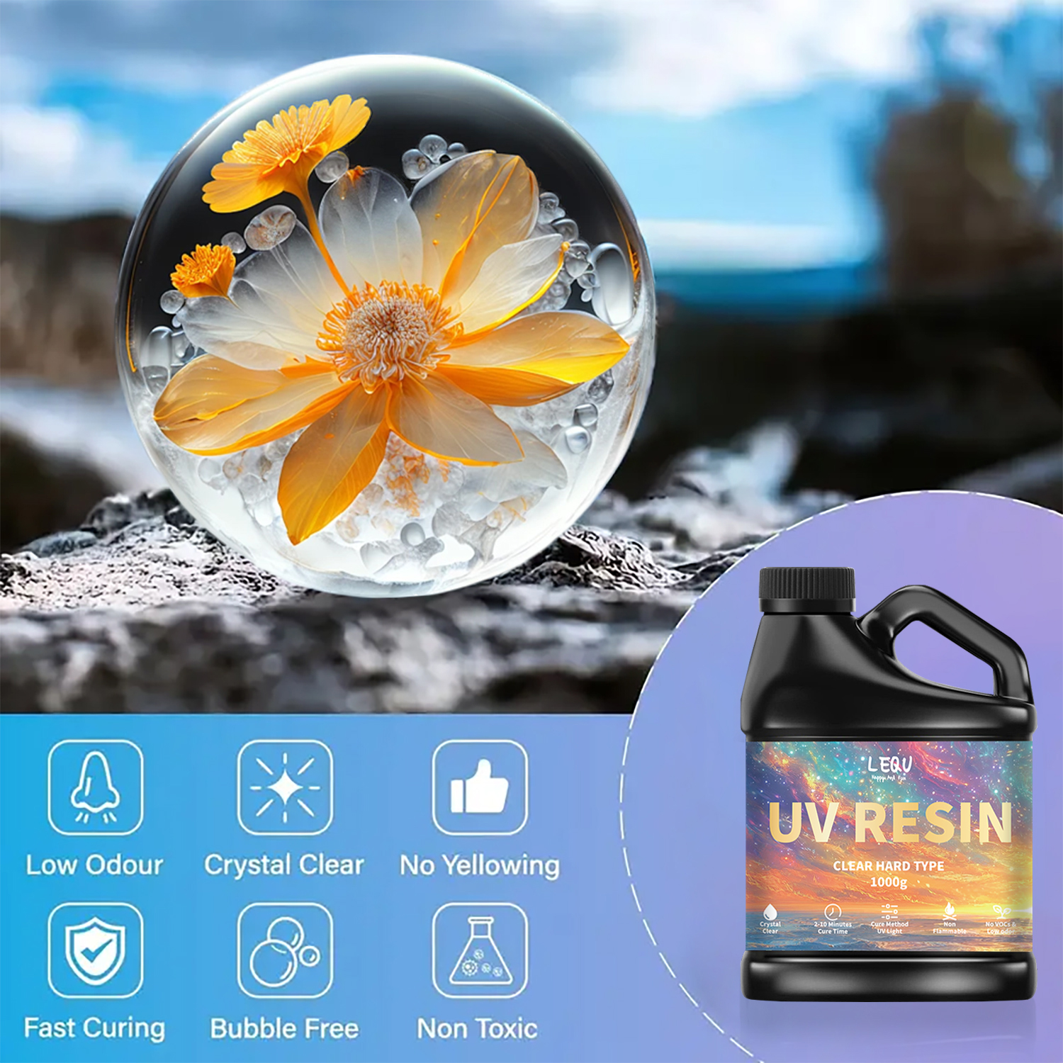 100/200/500/1000g UV Epoxy Res - Epoxy Uv Resin Kit บทวิจารณ์และราคา