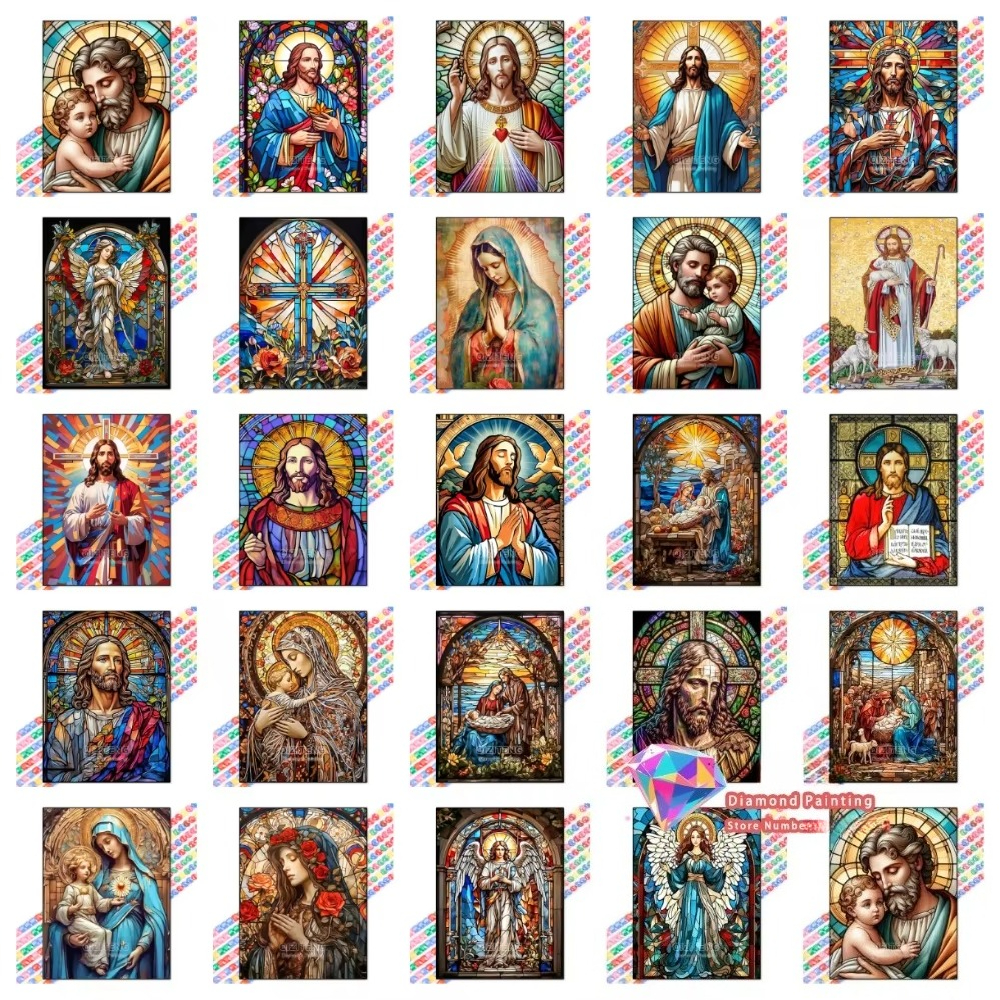1PC frameless Easter Jesus Squ - Resin Craft Kit บทวิจารณ์และราคา