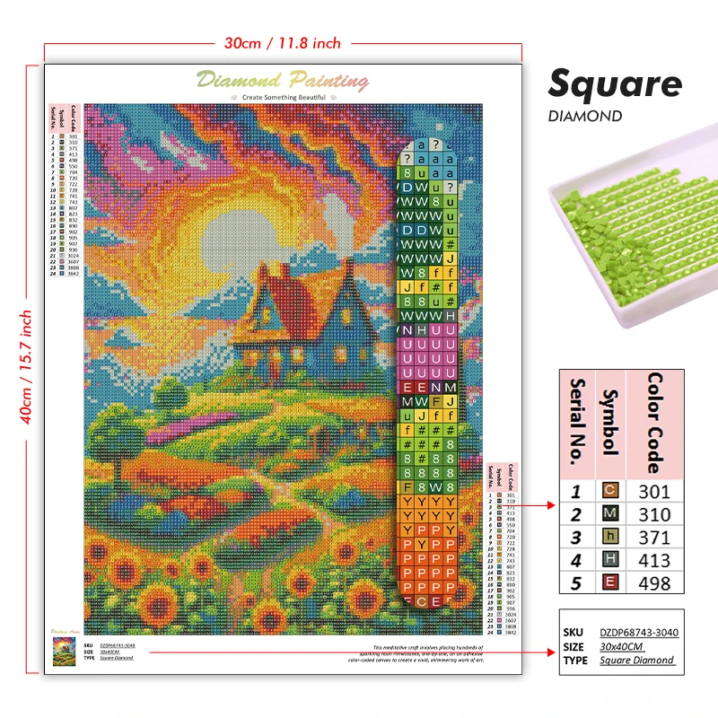 1PC frameless Easter Jesus Squ - Resin Craft Kit บทวิจารณ์และราคา