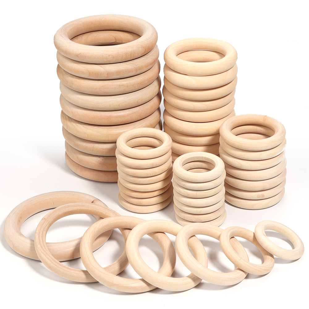 2-10pcs/lot Round Natural Wood - Wood Ring Blank บทวิจารณ์และราคา