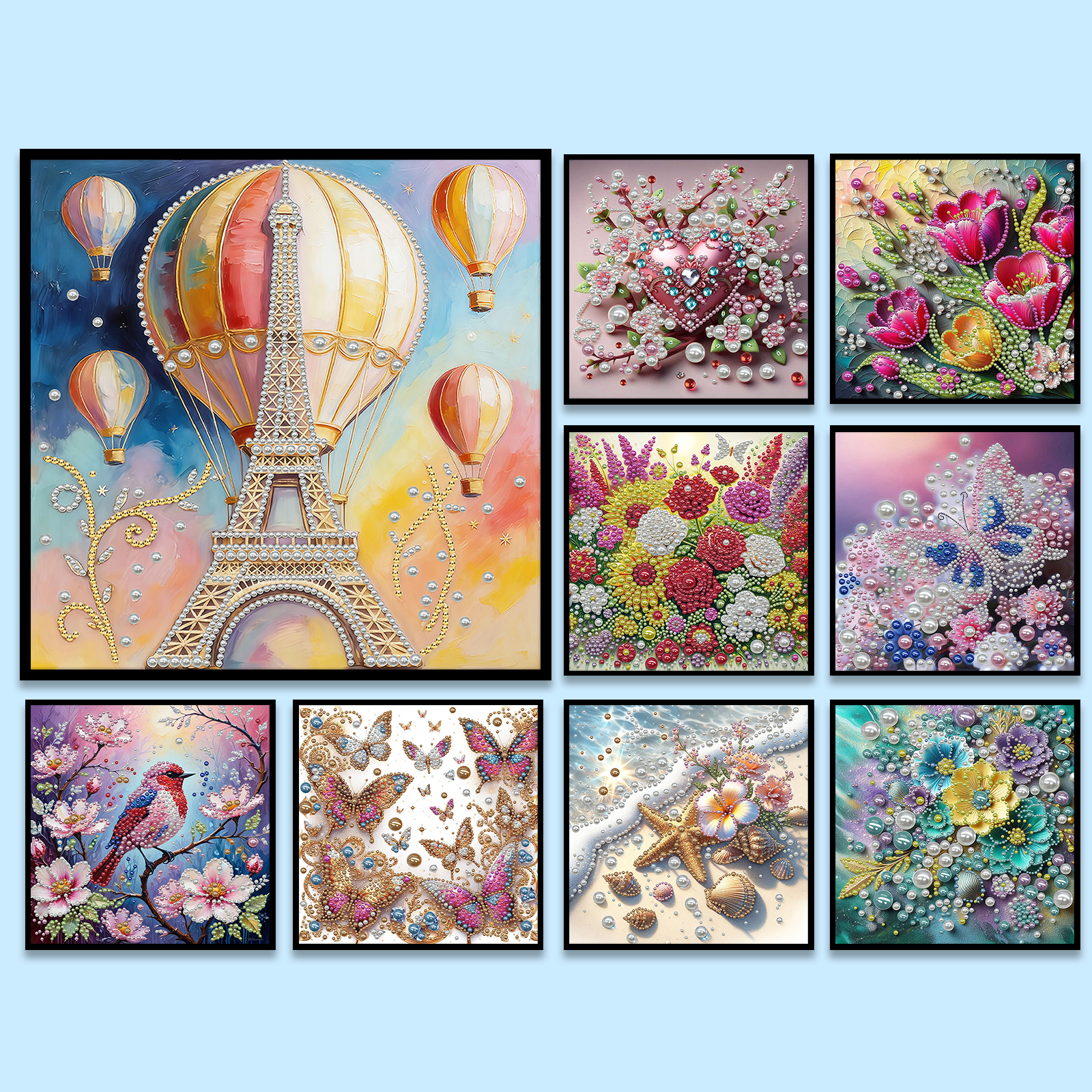 DIY Pearl Gem Paintings Pictur - Resin Craft For Beginners บทวิจารณ์และราคา