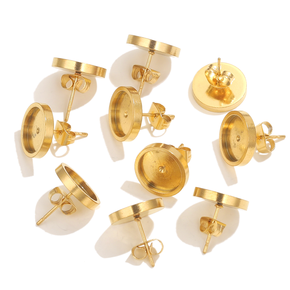 10pcs Stainless Steel Gold Ear - Resin Craft Kit บทวิจารณ์และราคา