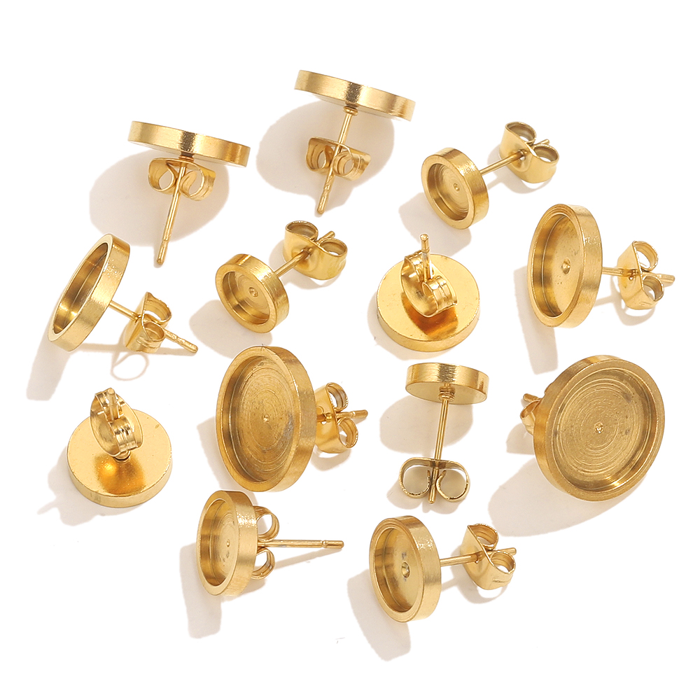 10pcs Stainless Steel Gold Ear - Resin Craft Kit บทวิจารณ์และราคา