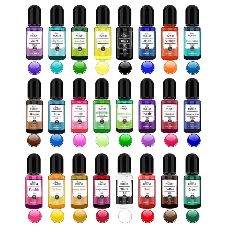 24 Color Art Ink Alcohol Resin - Resin Dye Alcohol บทวิจารณ์และราคา