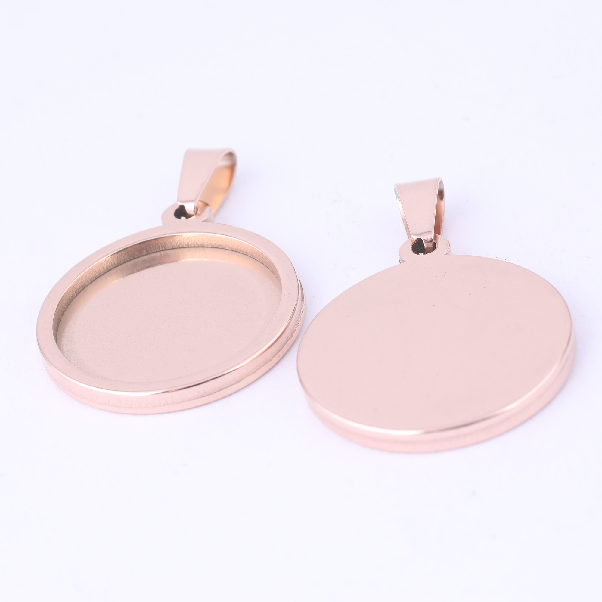 5pcs Stainless Steel 16mm 18mm - Bezels Set Pendant บทวิจารณ์และราคา