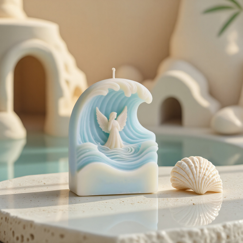 2pcs Wave Angel Silicone Mold  - Resin Ocean Wave Mold บทวิจารณ์และราคา