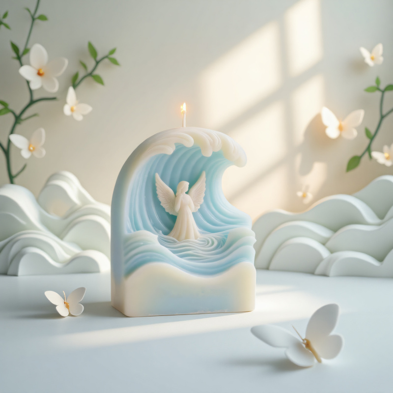 2pcs Wave Angel Silicone Mold  - Resin Ocean Wave Mold บทวิจารณ์และราคา