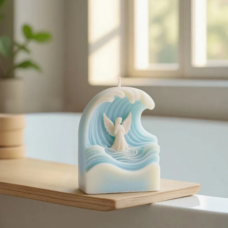 2pcs Wave Angel Silicone Mold  - Resin Ocean Wave Mold บทวิจารณ์และราคา