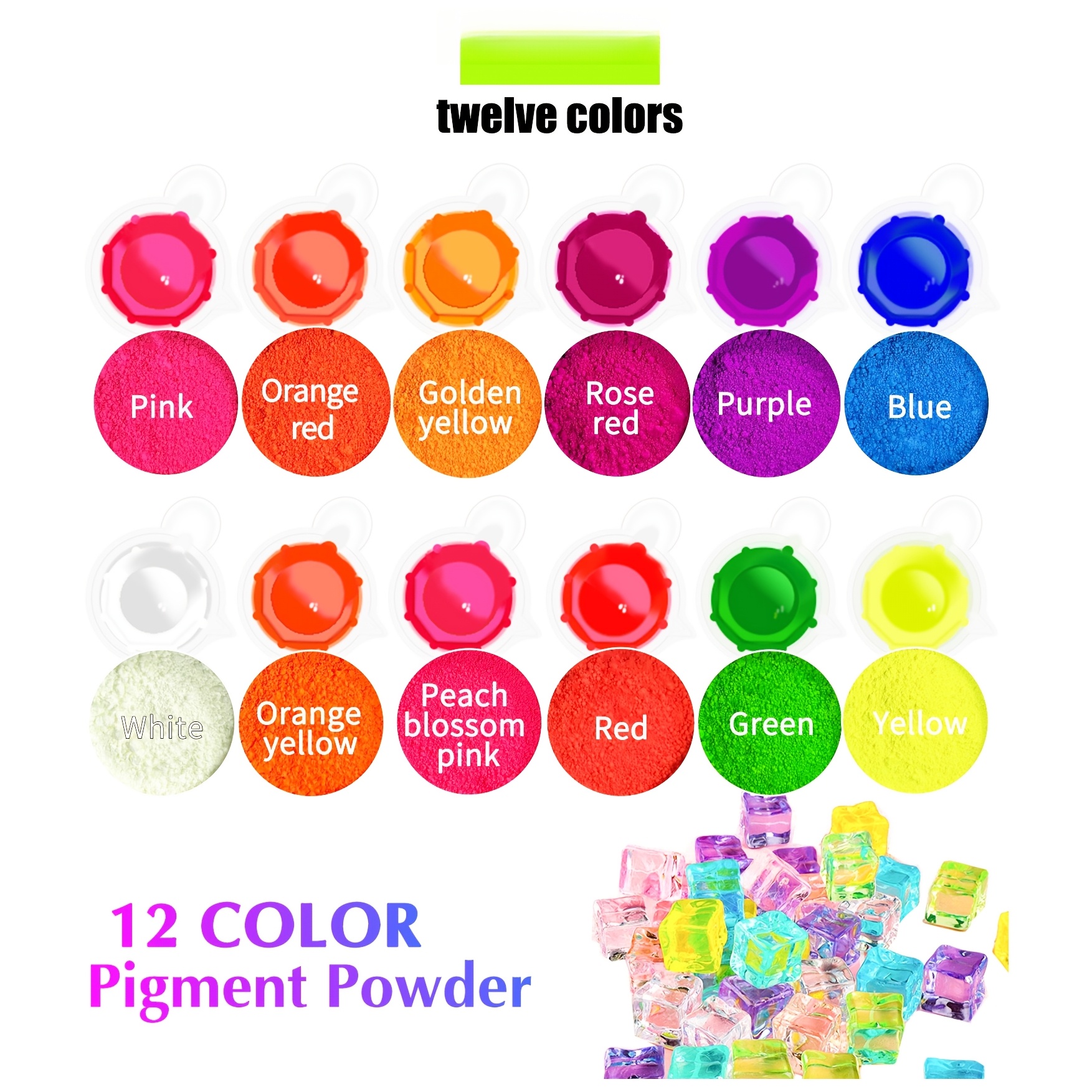 Fluorescent Powder/Neon Resin  - Resin Pigment Set บทวิจารณ์และราคา